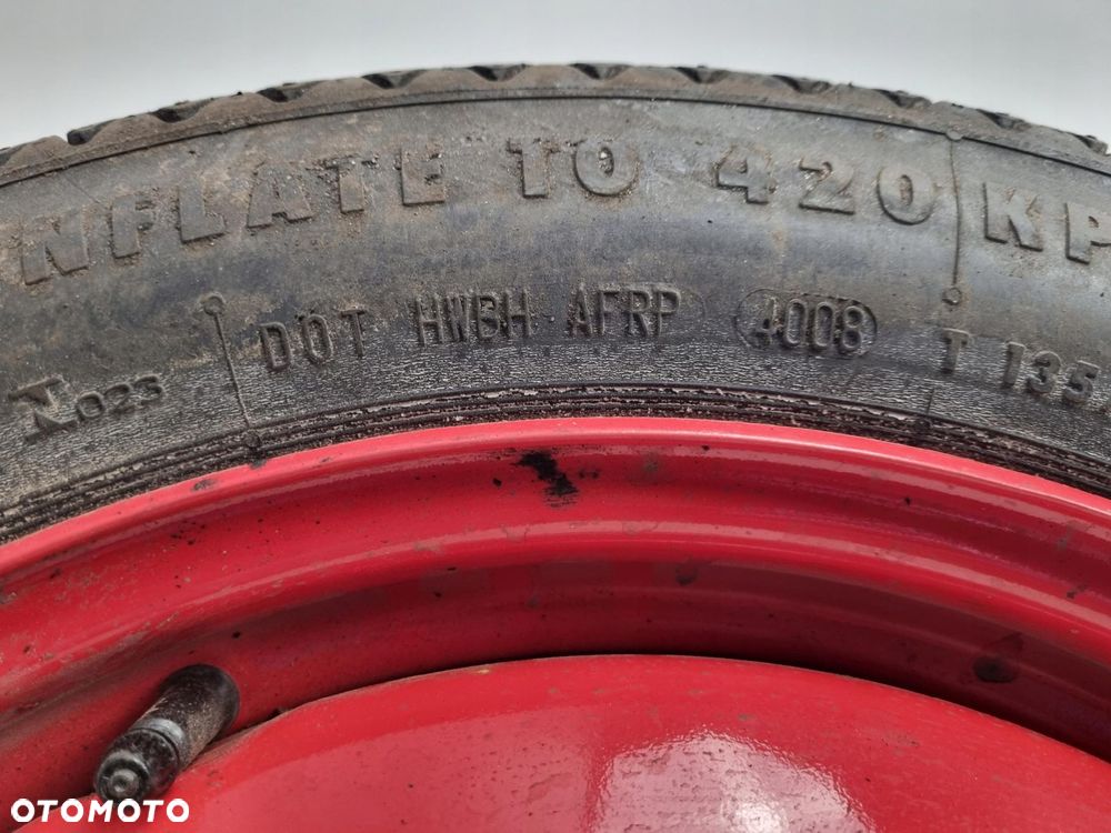 KOŁO DOJAZDOWE ZAPASOWE Peugeot 407 607 dojazdówka 135/80 R17 5x108 4JX17 - 9