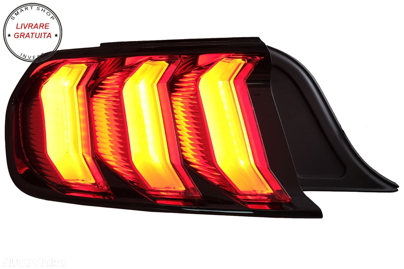 Stopuri Full LED compatibile cu Ford Mustang VI S550 (2015-2019) Semnal Dinamic Se- livrare gratuita - 7