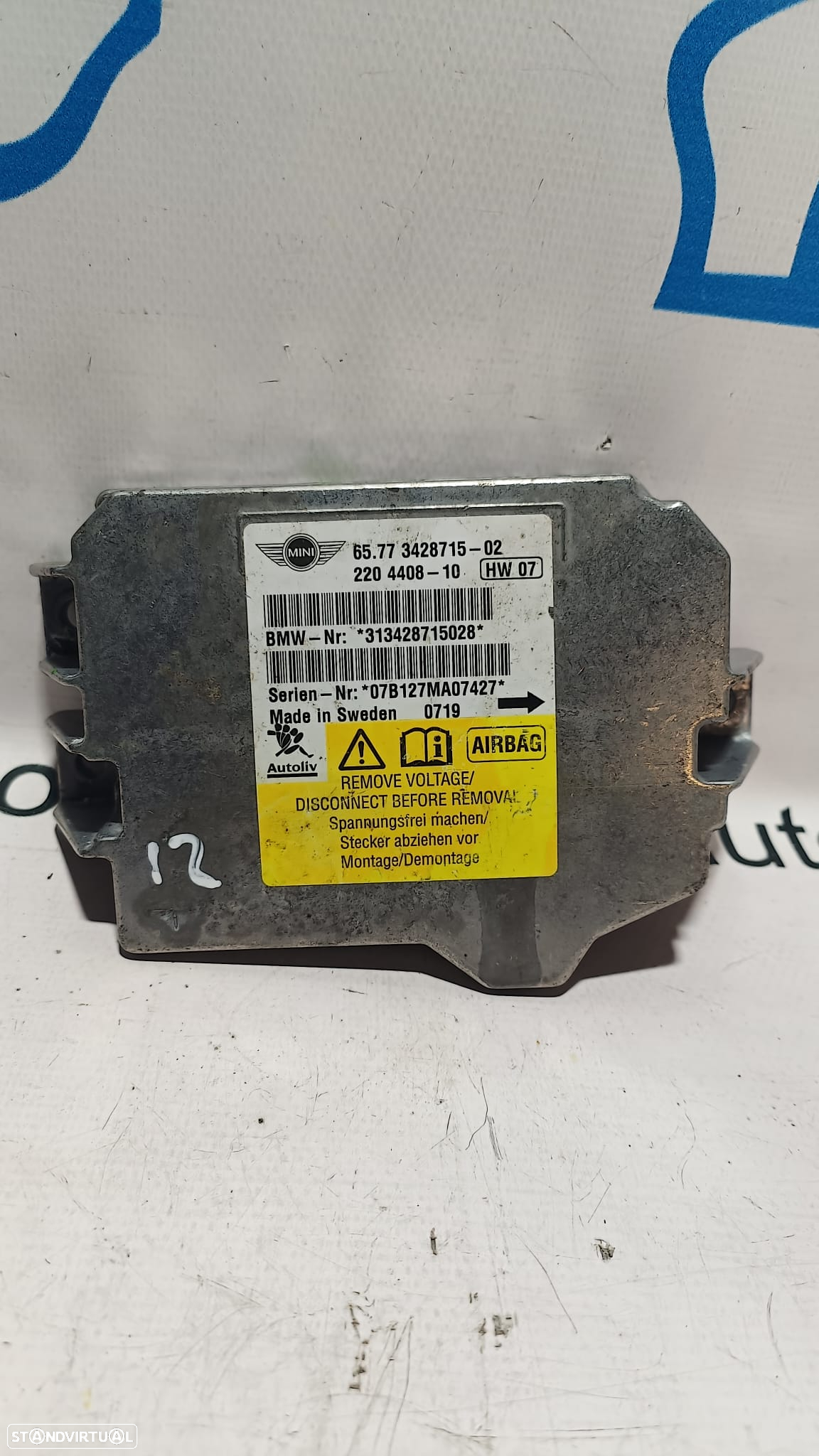 CENTRALINA ECU MODULO AIRBAG MINI COOPER R56 6577342871502 65773428715 342871502 3428715 - 2
