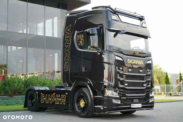 Scania S 500 / RETARDER / KLIMA POSTOJOWA / CAŁA NA PODUSZKACH / OPONY 100% / NAVI / PO KONTRAKCIE SERWISOWYM