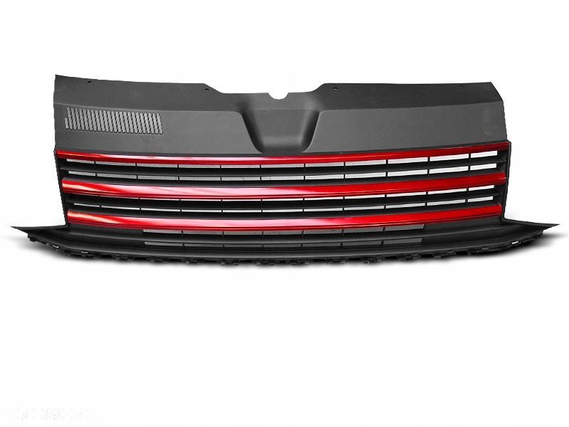 Atrapa Grill Vw T6 2015-19 Black Red - 1