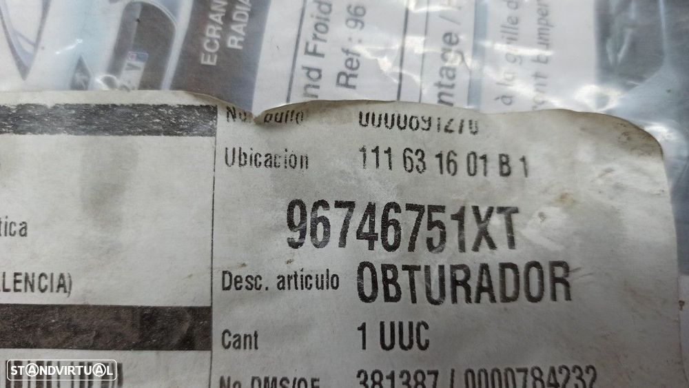 GRELHA FRONTAL DO PARA-CHOQUES PEUGEOT 308 PREMIUM - 3