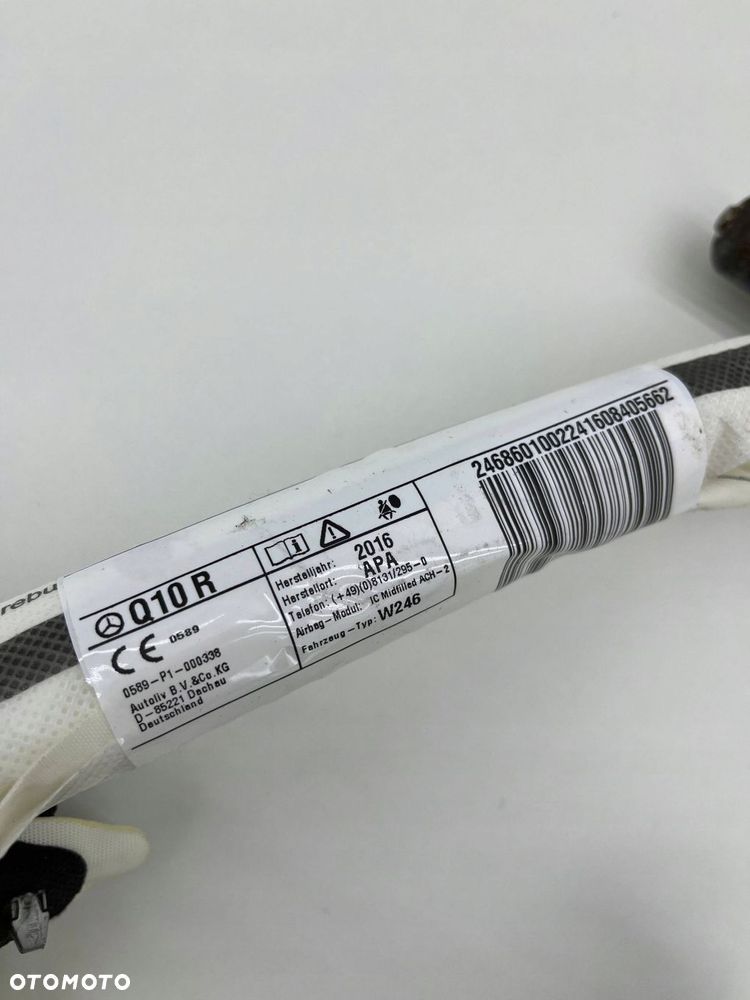 MERCEDES W246 LCI KURTYNA POWIETRZNA AIRBAG PRAWA ORYGINAŁ A2468601002 - 3