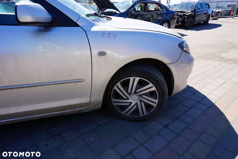 MASKA ZDERZAK BŁOTNIKI LAMPY 3 I BK 22V  MAZDA 2003-2006 SREBRNY PRZÓD KOMPLETNY - 17