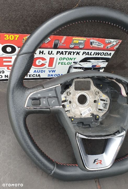 KIEROWNICA SKÓRA MULTIFUNKCJA 5F0419091M SEAT LEON III FR 5F - 5