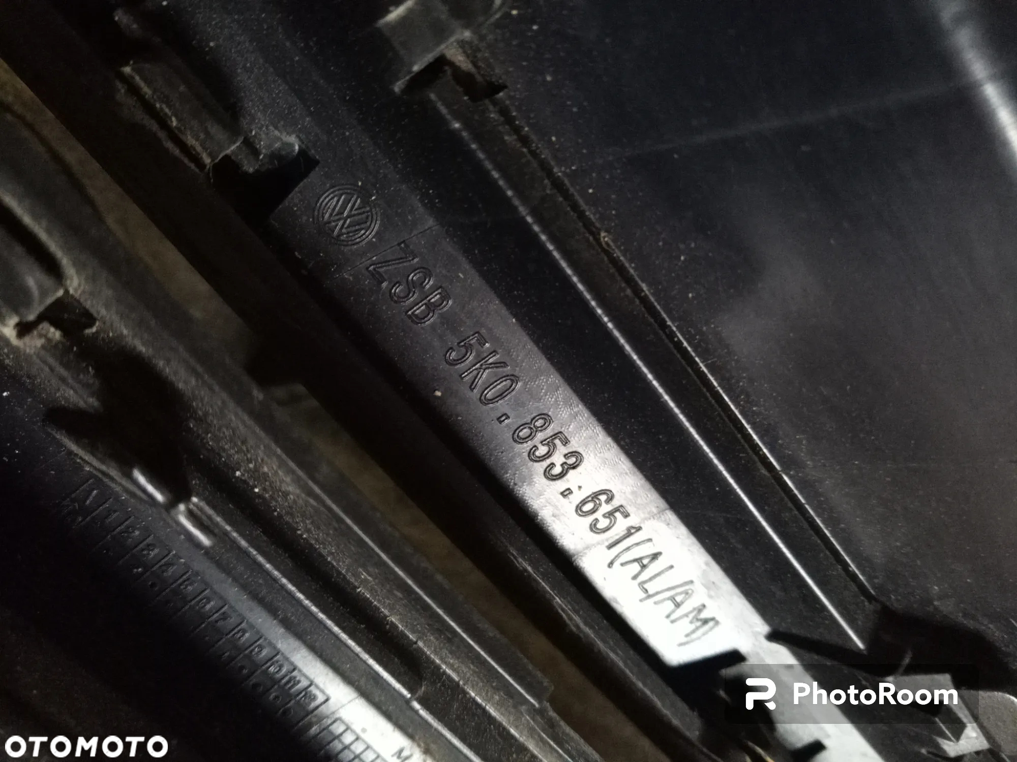 VW GOLF VI 6 CABRIO 5K0 08-12 GRILL ATRAPA KRATKA 5K0853651AL 5K0853651AM 5K0853651 POTESTOWY MINIMALNY PRZEBIEG! - 2
