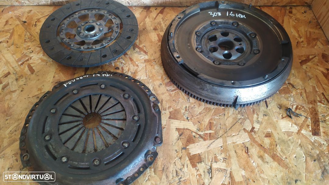 BIMASSA COM EMBRAIAGEM PEUGEOT / CITROEN 1.6HDI 110CV 109CV (9HY 9HZ 9H01) - 1