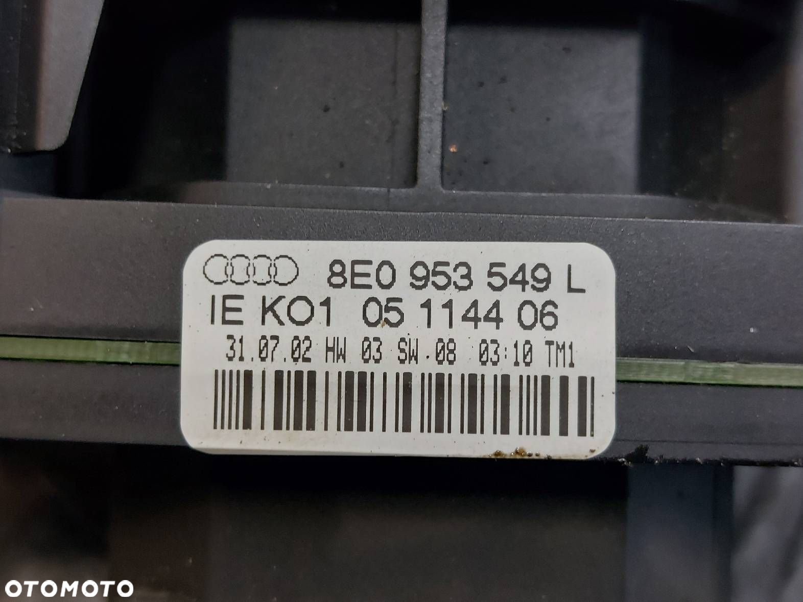 MANETKA PRZEŁĄCZNIK ZESPOLONY TAŚMA SYGNAŁU AUDI A4 B6 8E0953541C - 6