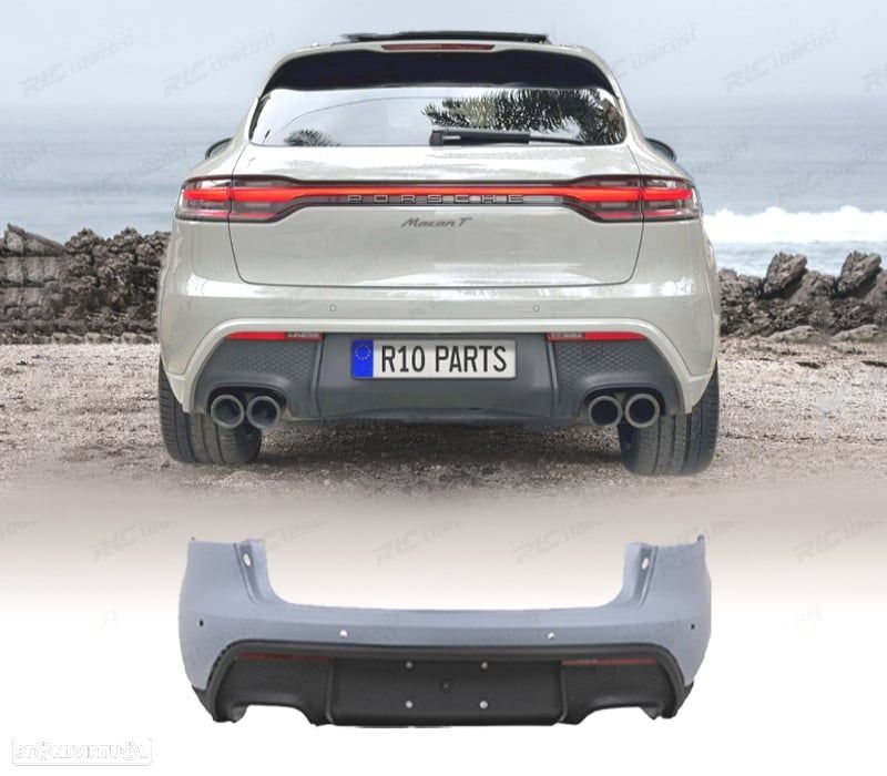 PARA-CHOQUES TRASEIRO PORSCHE MACAN 14-18 LOOK TURBO 2023 - 1