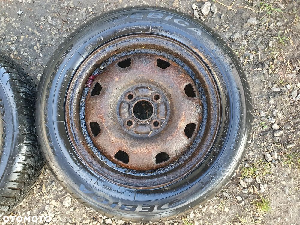 KOŁO 14 4X100 FELGA STALOWA OPONA CAŁOSEZONOWA CAŁOROCZNA DĘBICA NAVIGATOR 3 175/65/R14 JAK NOWA 7MM 2021R POSIADAM 2SZT - 3
