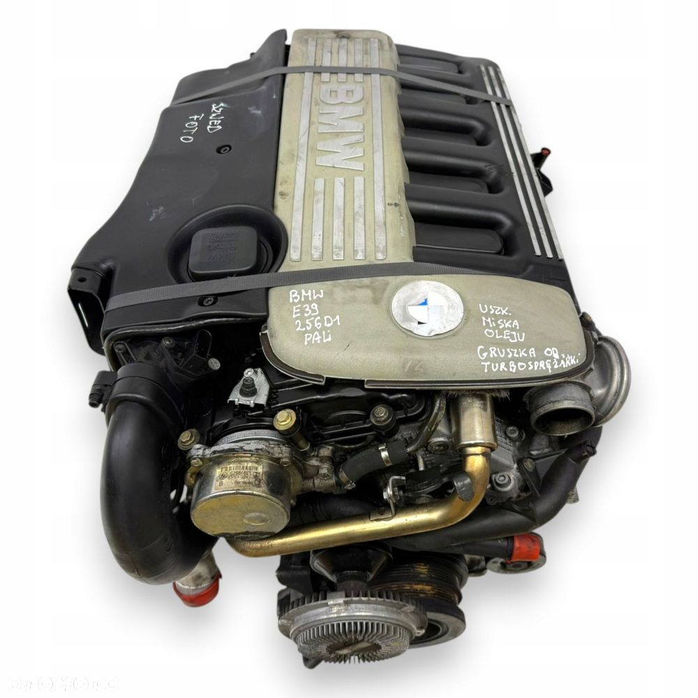 SILNIK M57D25 BMW E39 2.5 D DIESEL 256D1 diesel kompletny 170 999km - 3