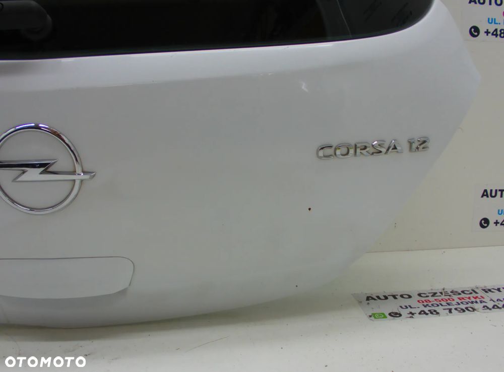 Opel Corsa D 3D HB Klapa Bagażnika Z474 Biała - 2