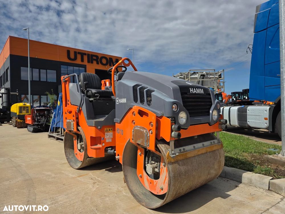Hamm HAMM HD10, 2021, 477h, 2,5 tone, latime tambur 1m, motor KUBOTA 25CP, produs in Germania, lungime 2,5m, viteza 10km/h, intoarce in 2,5m, CA NOU, posibilitate leasing 4 ani -PROMOTIE 19.900 EUR+Tva - 1