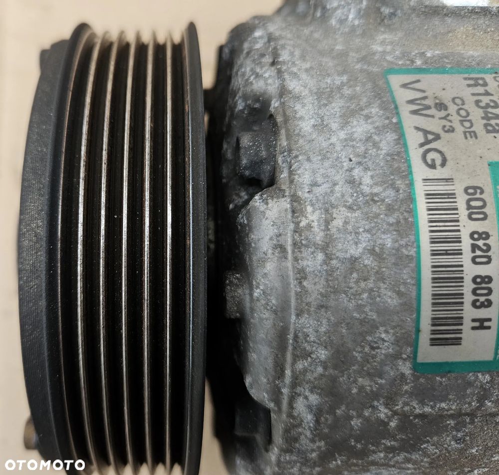 VW Polo Skoda Fabia  Seat Ibiza 1.4 16V kompresor sprężarka klimatyzacji 6Q0820803D 6Q0820803H  6Q0820803RR - 5