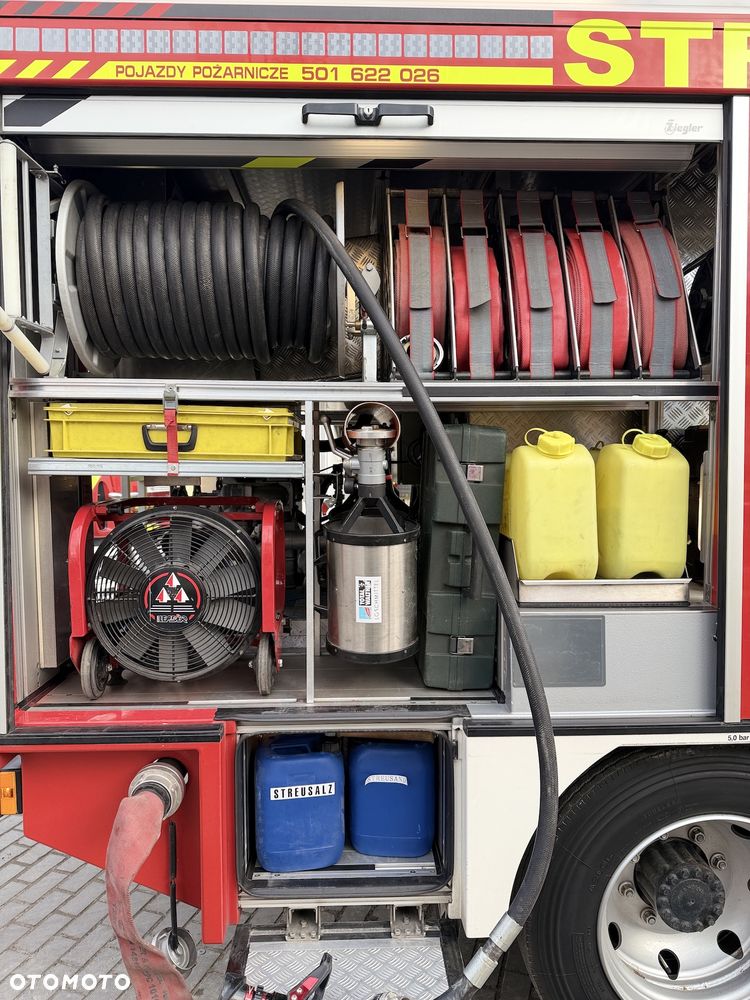 MAN Straż pożarna, Pojazd pożarniczy, Wóz strażacki, MAN L80 średni GBA 4x4 CNBOP, 2200l wody, reduktor, - 11
