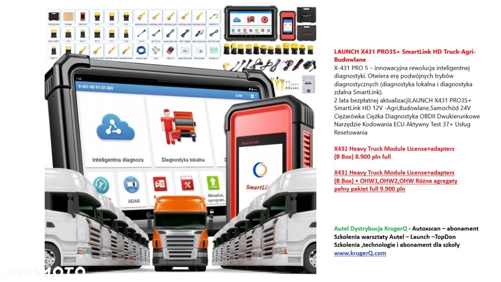 LAUNCH X431 PRO3S+ SmartLink HD Truck-Agri-Budowlane - 2