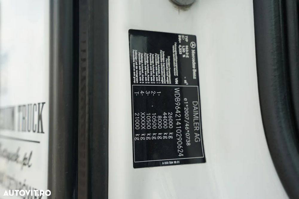 Mercedes-Benz AROCS 2636 / 6X4 / BASCULATOR / + HIAB X-HIDUO 228 E-3 HDS / TELECOMANDĂ / FURCĂ PENTRU PALEȚI / EURO 6 - 38