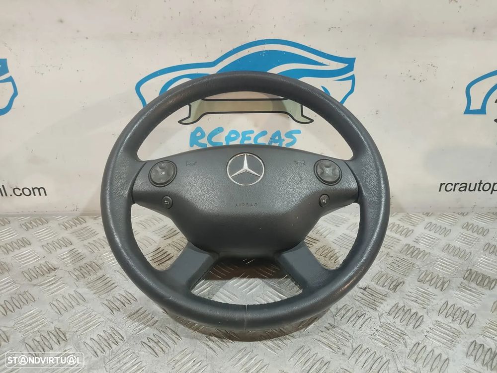 Volante Completo Pele Mercedes Benz Class S W221 Comandos Multifunções