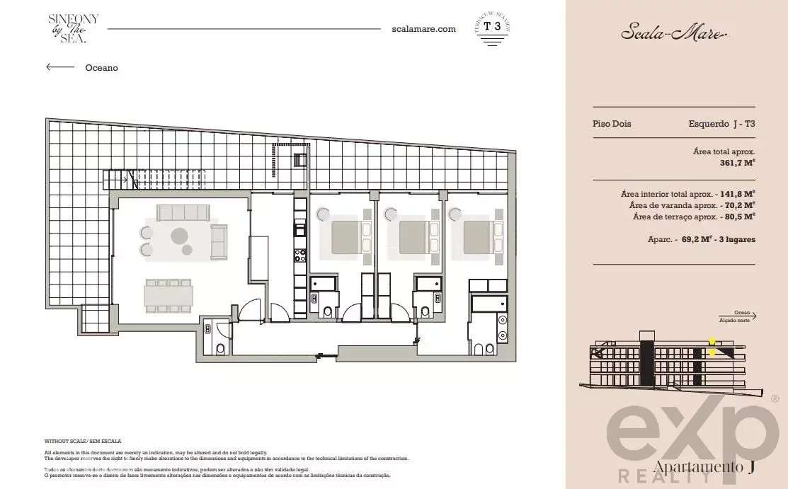 Apartamento T3 | Rooftop com Piscina - Grande imagem: 3/28
