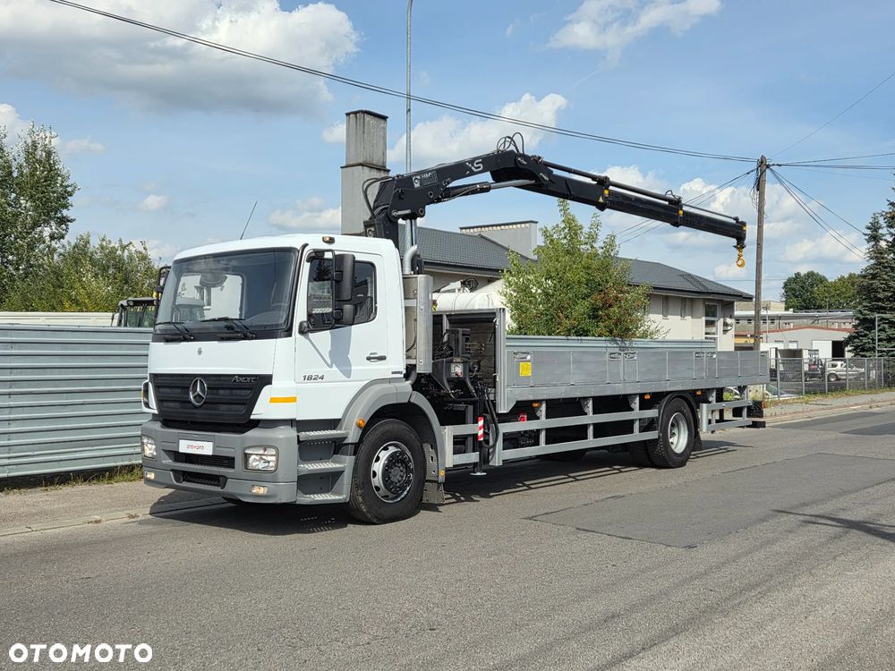 Mercedes-Benz AXOR 1824L // HDS HIAB 122 // DŹWIG ŻURAW KRAN CRANE // TYŁ PODUSZKI // MOŻLIWA PRZEBUDOWA NA LAWETA AUTOLAWETA - 1