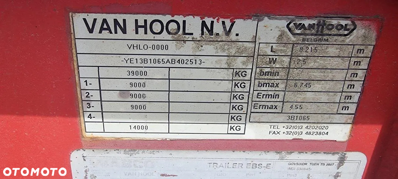 Van Hool Naczepa kontenerowa VAN HOOL - pionowy załaadunek - 19