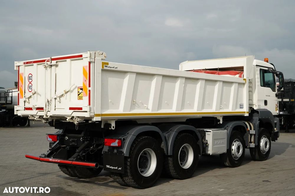 MAN TGS 35.480 / 8x4 / BASCULANTE / BORDMATIC / HYDROBOARD / ANVELOPE 100% / EURO 6 - 15