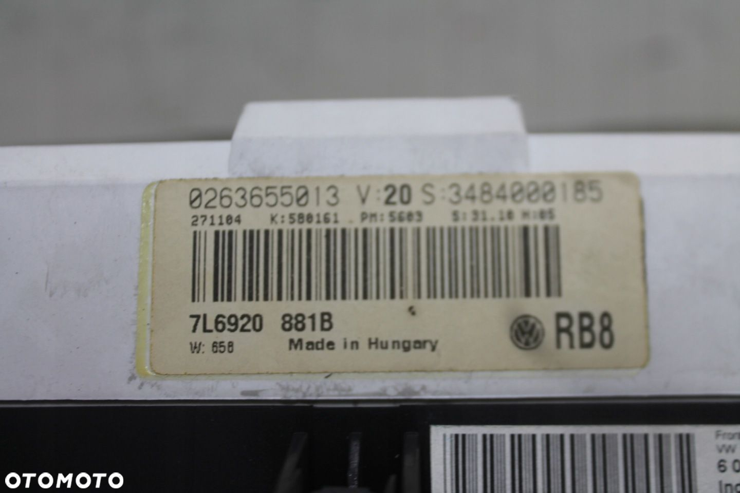 LICZNIK ZEGARY 7L6920881B VW TOUAREG 7L 5.0 TDI 02-06 EUROPA - 4
