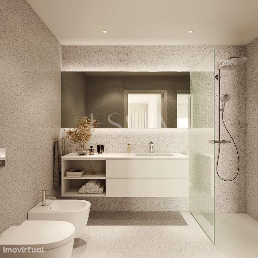 Apartamento T2 com Varanda com Vistas Rio e Mar nos Jardins D`Arrábida - Grande imagem: 5/11