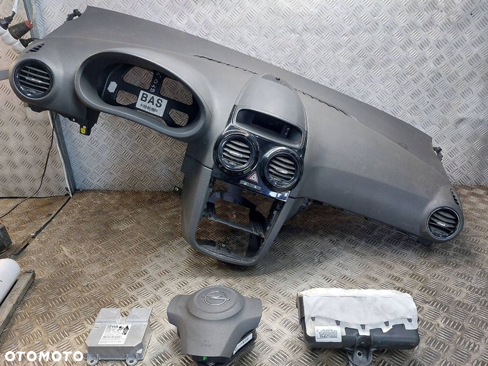 ZESTAW AIRBAG POSTRZAŁOWY KOKPIT OPEL CORSA D 13283820 13278090 13235770 - 1