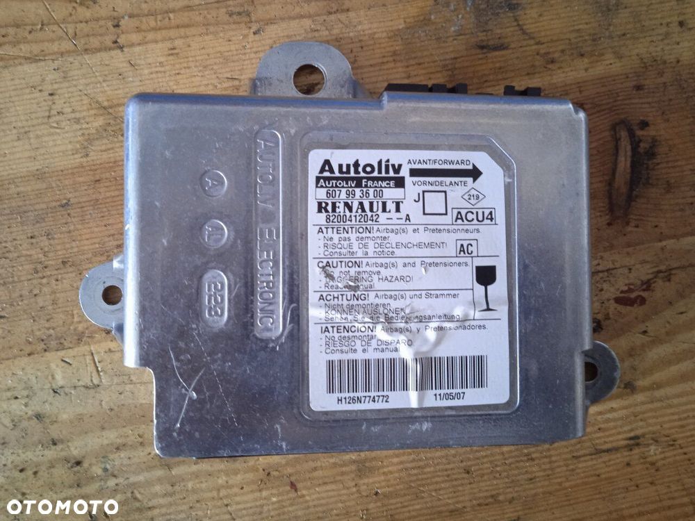 Moduł Airbag Scenic II 8200412042A 607993600 - 1