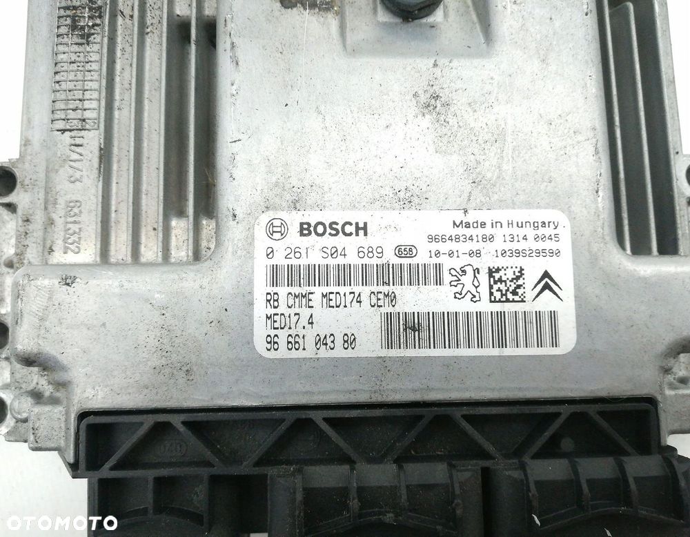 KOMPUTER SILNIKA STEROWNIK PEUGEOT 308 CITROEN C4 1.6 16V 9666104380 - 3