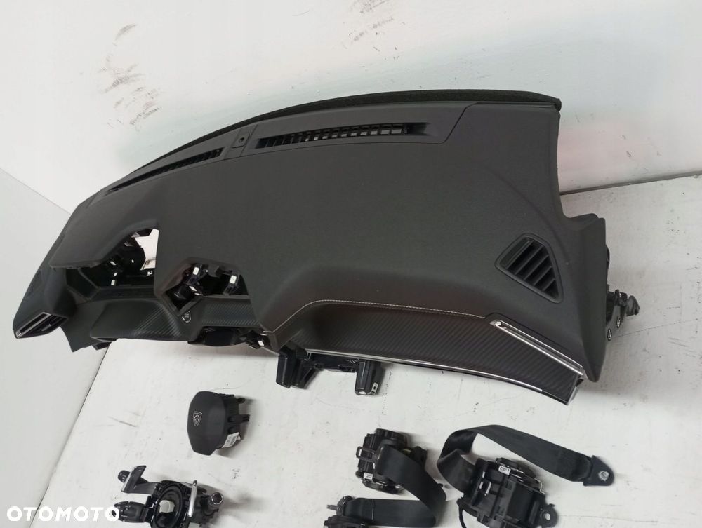 Konsola deska PULPIT PEUGEOT 2008 CARBON 23R ZIELONA NIĆ - 4