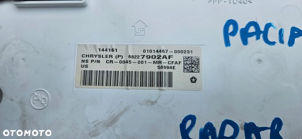 Chrysler Pacifica 2016- 3.6 V6 Licznik Zegary Prędkościomierz DUŻY WIŚWIETLACZ FIS P68227902AF 68227902AF - 6