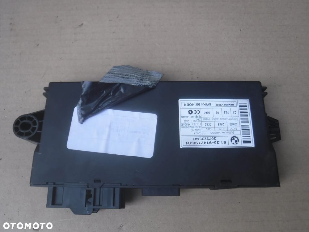 BMW X5 E70 X6 E71  modul sterownik CAS 9147190 - 1