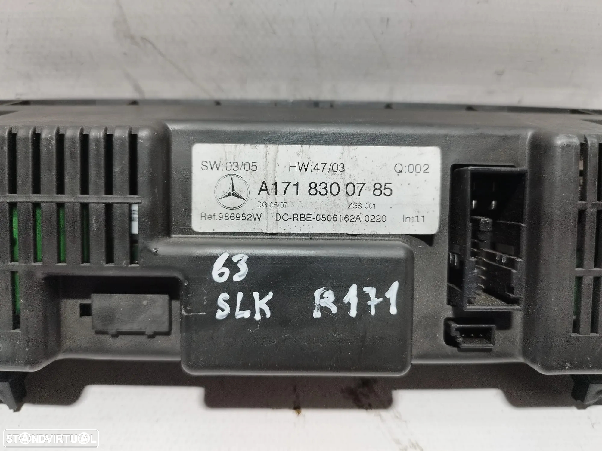 DISPLAY SOFAGEM COMANDO CHAUFFAGE AR CONDICIONADO MERCEDES SLK R171 171 442 981919V MB A 171 830 04 85 - 2