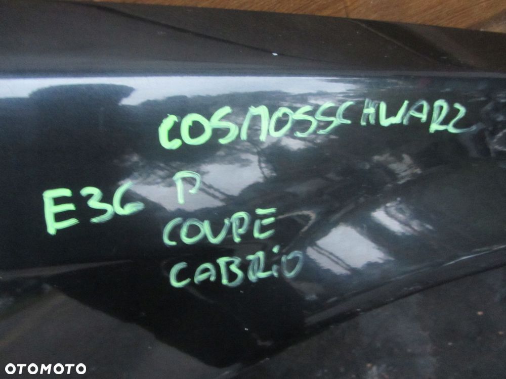 błotnik prawy bmw e36 coupe cabrio oryginał przed lift cosmosschwarz - 8