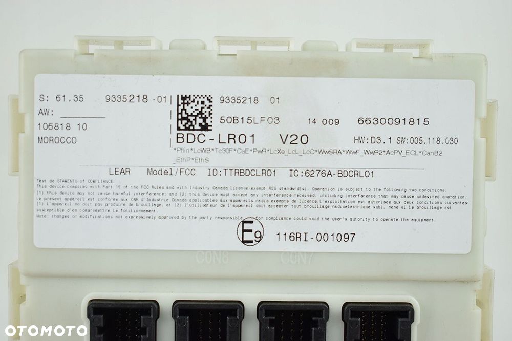 *skrzynka moduł * bdc bmw i3 9335218 - 3