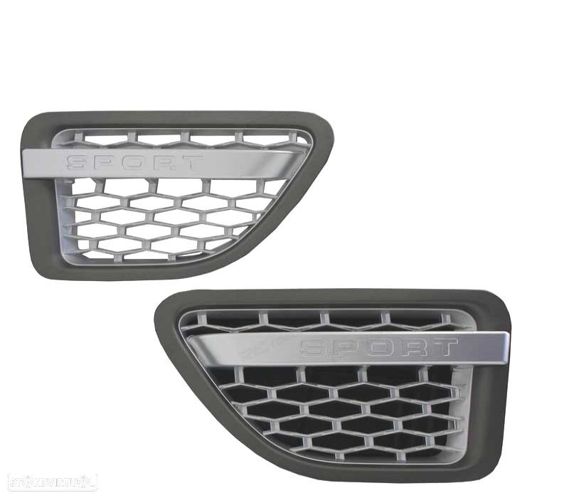 GRELHAS LATERAIS RANGE ROVER SPORT 05-09 AUTOBIOGRAPHY SILVER EDITION - 4