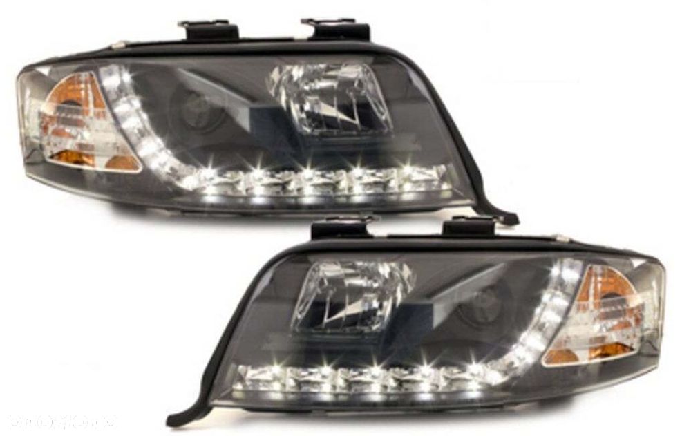 Reflektor Lampy kpl Day line light LED Tuning Audi a6 C5 4b lift 2001-2005 - 3