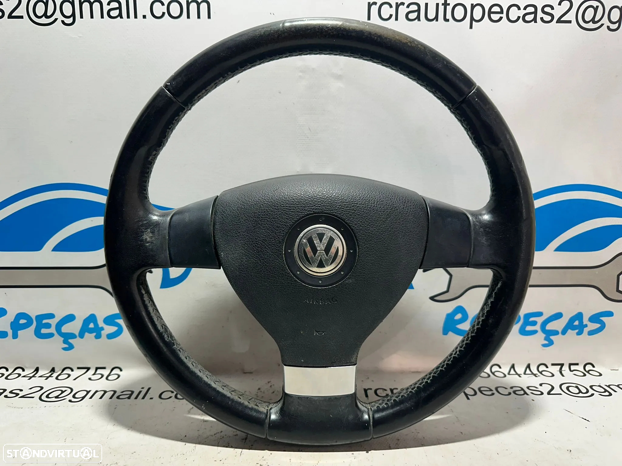 Volante Original Pele VW Volkswagen Golf 5 MK5 1K 1M0419091M - 4
