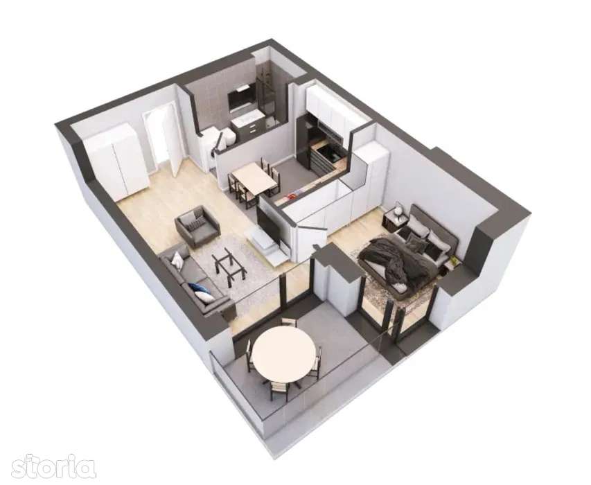 Apartament 2 camere | 10' Metrou Aurel Vlaicu  | mobilat-utilat comple - Imagine principală: 4/4