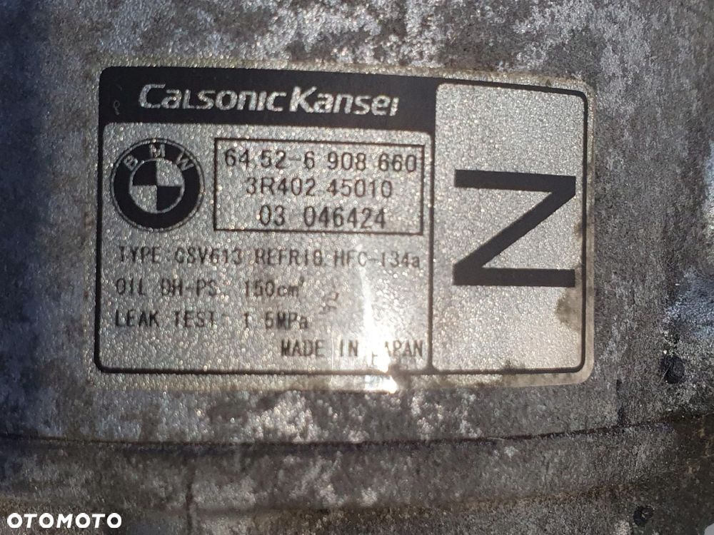 SPRĘŻARKA KLIMATYZACJI BMW E90 E87 316i 116i 1.6 i _ pompa 6908660 - 2