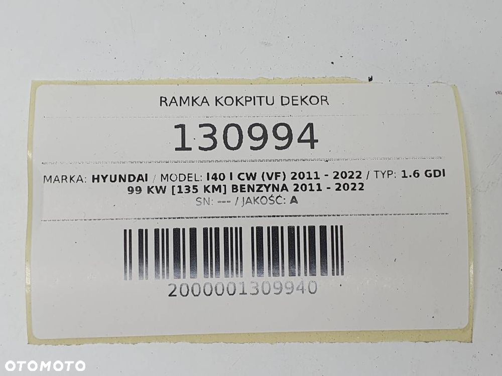 RAMKA RADIA HYUNDAI I40 I 2012 EUROPA - 5