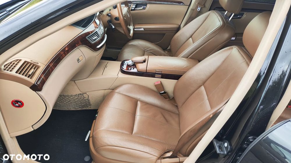 MERCEDES W221 3.0 CDI V6 106TYŚ MIL CZARNY C197 197 BRĄZOWA SKÓRA TAPICERKA WNĘTRZE CZĘŚCI - 11