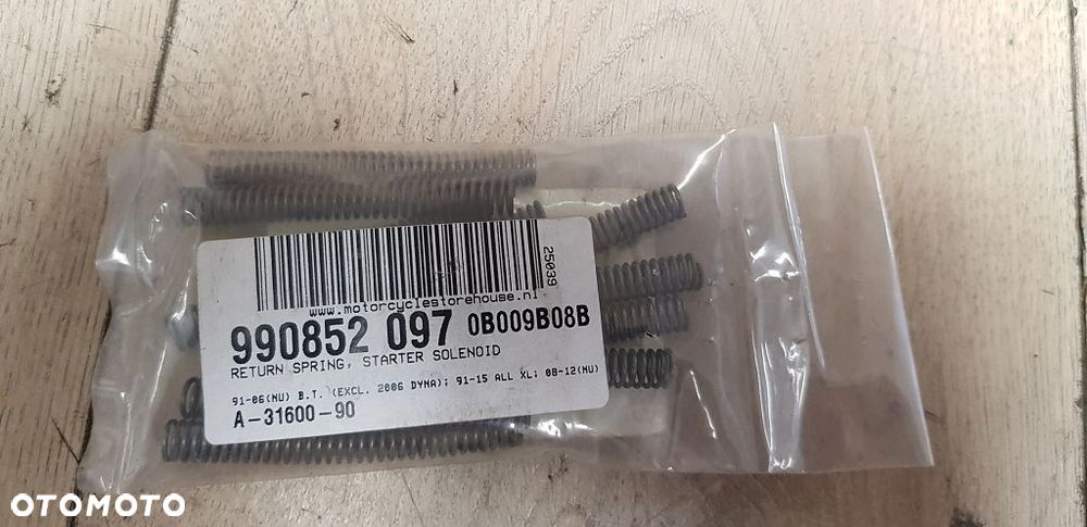 Zestaw sprężyna elektromagnesu MCS 990852 Harley Davidson 31600-90 - 2