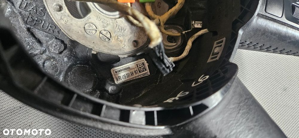 Kierownica skórzana skóra multifunkcja Audi A6 C6 2,0 TDI 2006r 4F0419091AH - 6