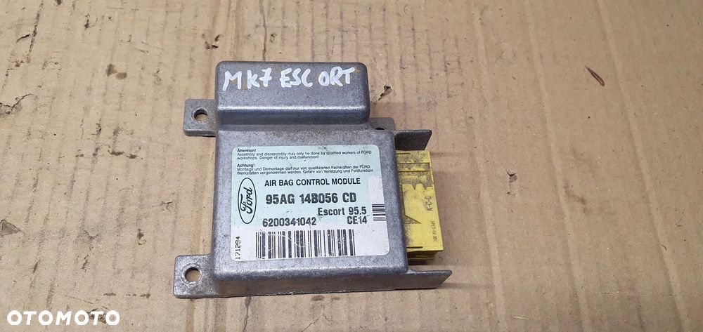 Moduł Sensor Airbag Poduszek Ford Escort MK7 95AG-14B056-CD - 1
