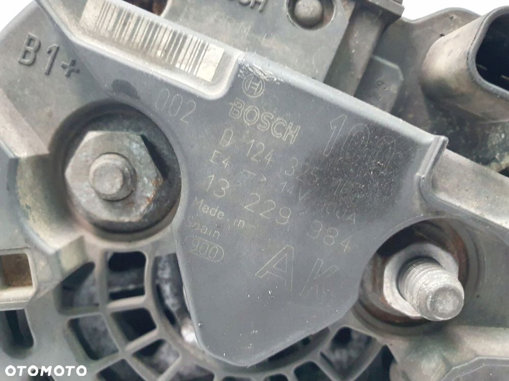 ALTERNATOR Opel Astra H Zafira B Meriva 1.6 16V Bosch 0124325163 AK 100A - 8