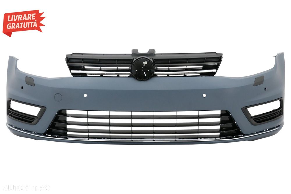 Kit Exterior Complet VW Golf VII 7 (2012-2017) cu Faruri LED Semnal Dinamic R-line- livrare gratuita - 2