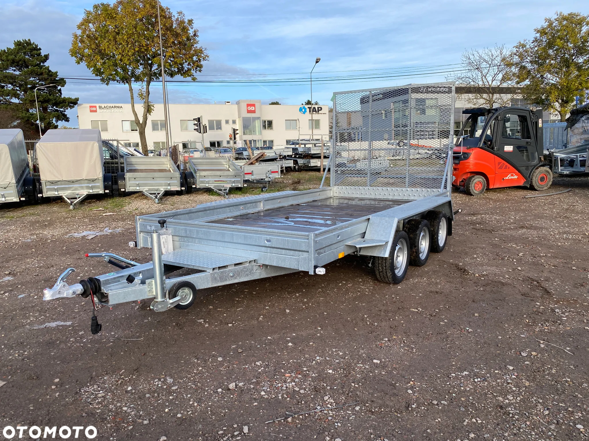 Niewiadów | 450X190X18 | DMC 3,5T | R14C | K4035 | Z RAMPĄ NAJAZDOWĄ | DO PRZEWOZU MASZYN I POJAZDÓW 3 OSIOWA | RATY | LEASING | - 17